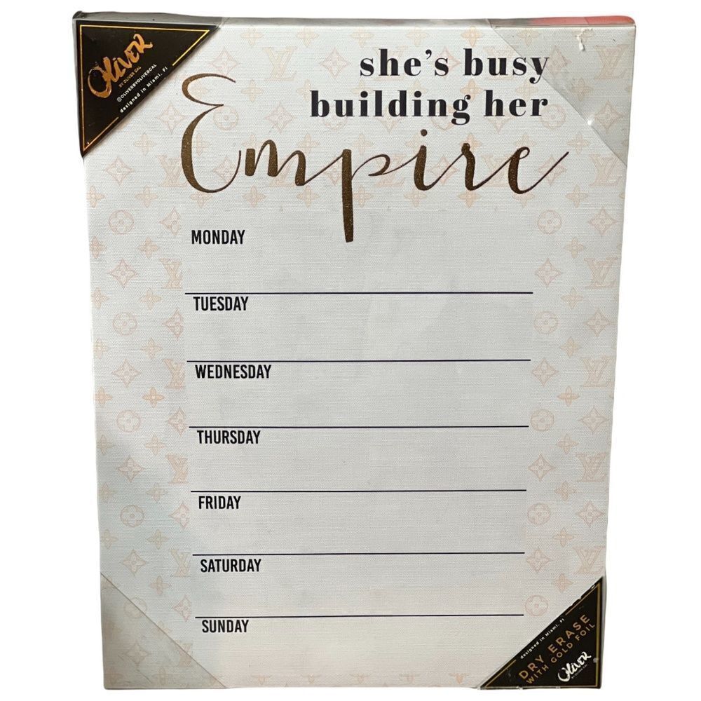 Oliver Gal Whiteboard Boss Design Fashion Schedule Organized To Do Office Decor